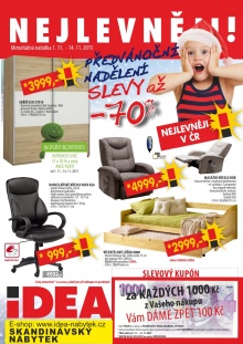 aktuální leták IDEA nábytek 1.11.2015-14.11.2015