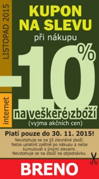 aktuální leták Breno koberce 1.11.2015-30.11.2015