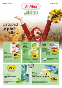 aktuální leták Dr. Max 4.11.2015-30.11.2015