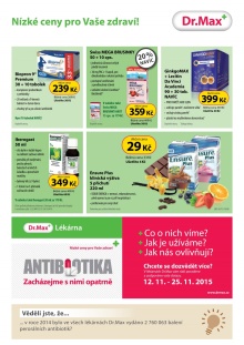 aktuální leták Dr. Max 4.11.2015-30.11.2015
