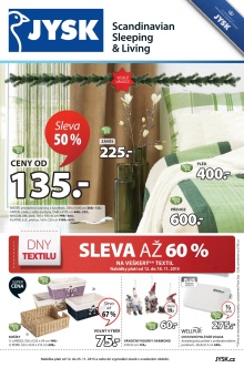 aktuální leták Jysk 12.11.2015-25.11.2015
