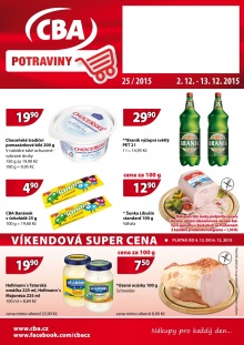 aktuální leták CBA 2.12.2015-13.12.2015