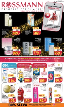 aktuální leták ROSSMANN drogerie 7.12.2015-11.12.2015