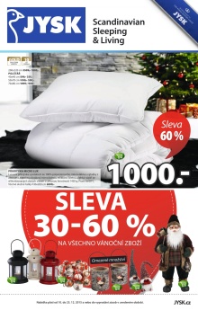 aktuální leták Jysk 10.12.2015-23.12.2015