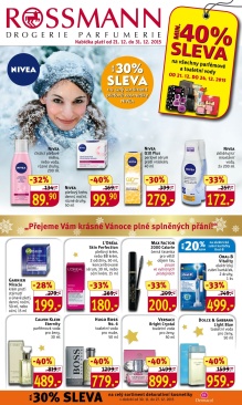 aktuální leták ROSSMANN drogerie 21.12.2015-31.12.2015