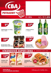aktuální leták CBA 6.1.2016-17.1.2016