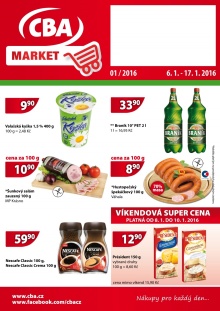 aktuální leták CBA 6.1.2016-17.1.2016