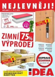aktuální leták IDEA nábytek 1.1.2016-14.1.2016