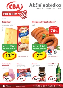 aktuální leták CBA 6.1.2016-12.1.2016