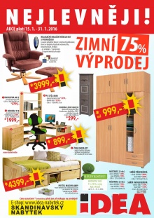 aktuální leták IDEA nábytek 15.1.2016-31.1.2016