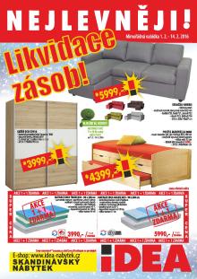 aktuální leták IDEA nábytek 1.2.2016-14.2.2016