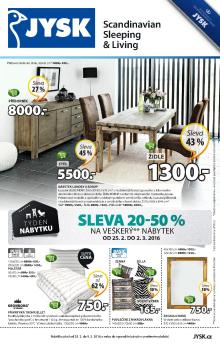 aktuální leták Jysk 25.2.2016-9.3.2016