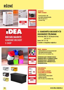 aktuální leták IDEA nábytek 14.3.2016-31.12.2016