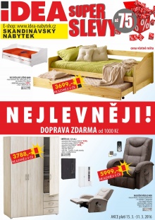 aktuální leták IDEA nábytek 15.3.2016-31.3.2016