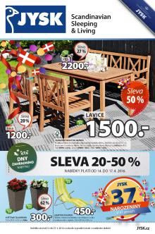 aktuální leták Jysk 14.4.2016-27.4.2016