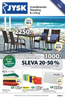 aktuální leták Jysk 5.5.2016-18.5.2016