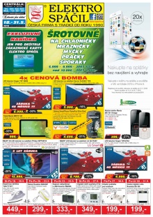 aktuální leták Elektro Spáčil 18.5.2016-31.5.2016