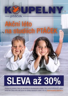 aktuální leták KOUPELNY Ptáček 6.6.2016-31.8.2016