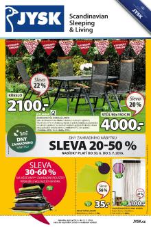 aktuální leták Jysk 30.6.2016-13.7.2016