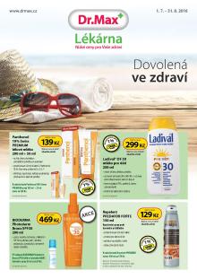 aktuální leták Dr. Max 1.7.2016-31.8.2016