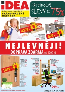 aktuální leták IDEA nábytek 15.7.2016-31.7.2016