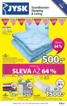 aktuální leták Jysk 21.7.2016-3.8.2016