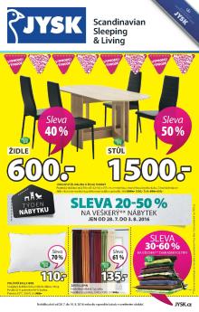 aktuální leták Jysk 28.7.2016-10.8.2016