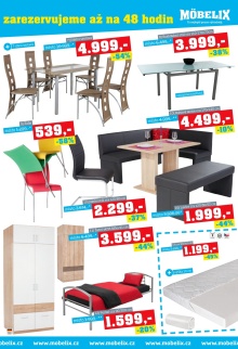 aktuální leták Möbelix 1.8.2016-14.8.2016