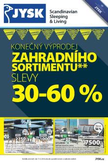 aktuální leták Jysk 4.8.2016-17.8.2016