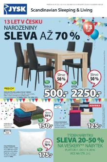 aktuální leták Jysk 1.9.2016-14.9.2016