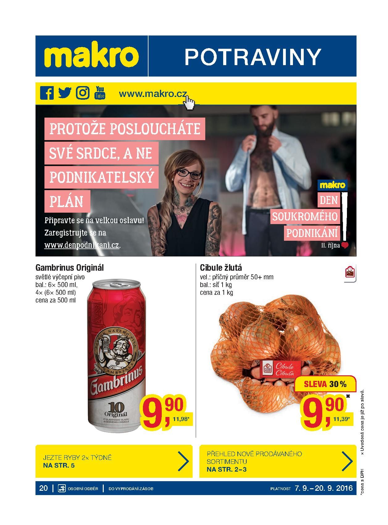 Makro Potraviny aktuální leták Makro strana 1