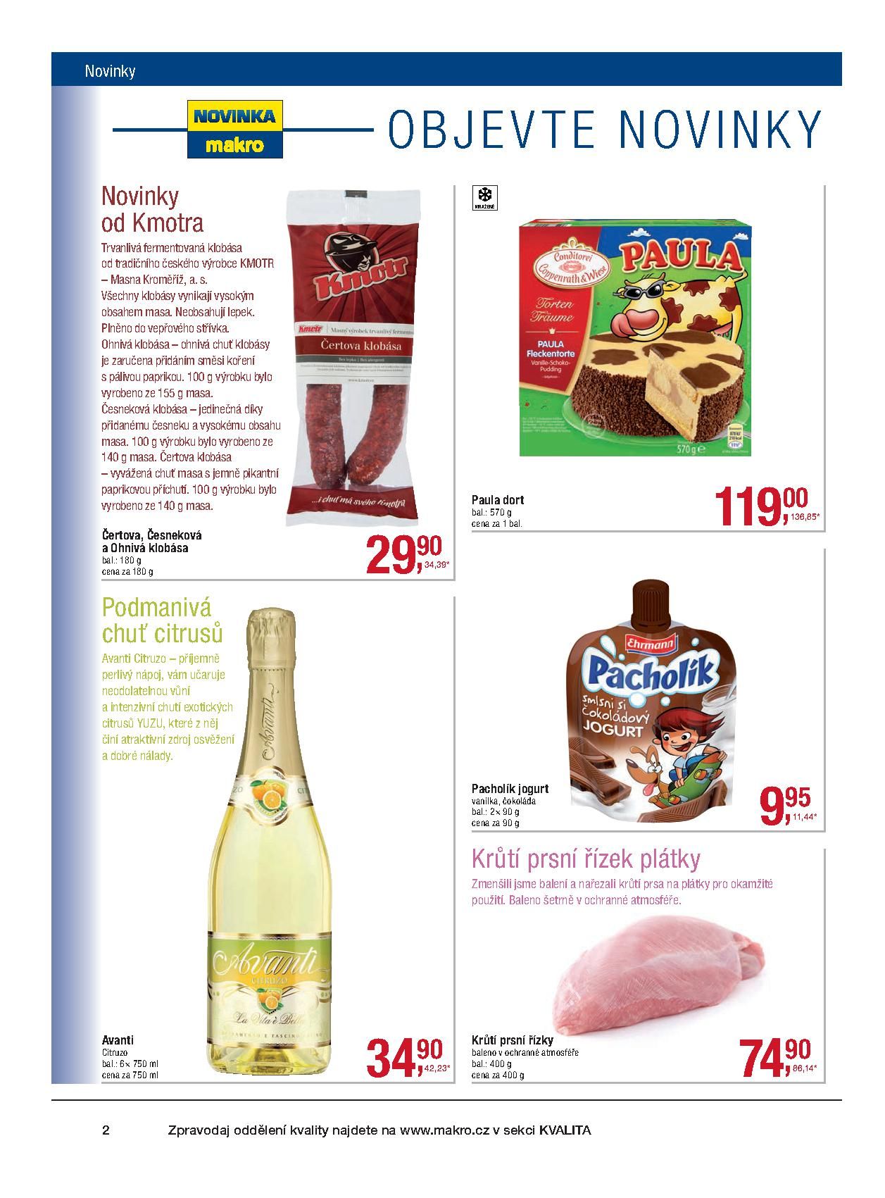 Makro Potraviny aktuální leták Makro strana 2