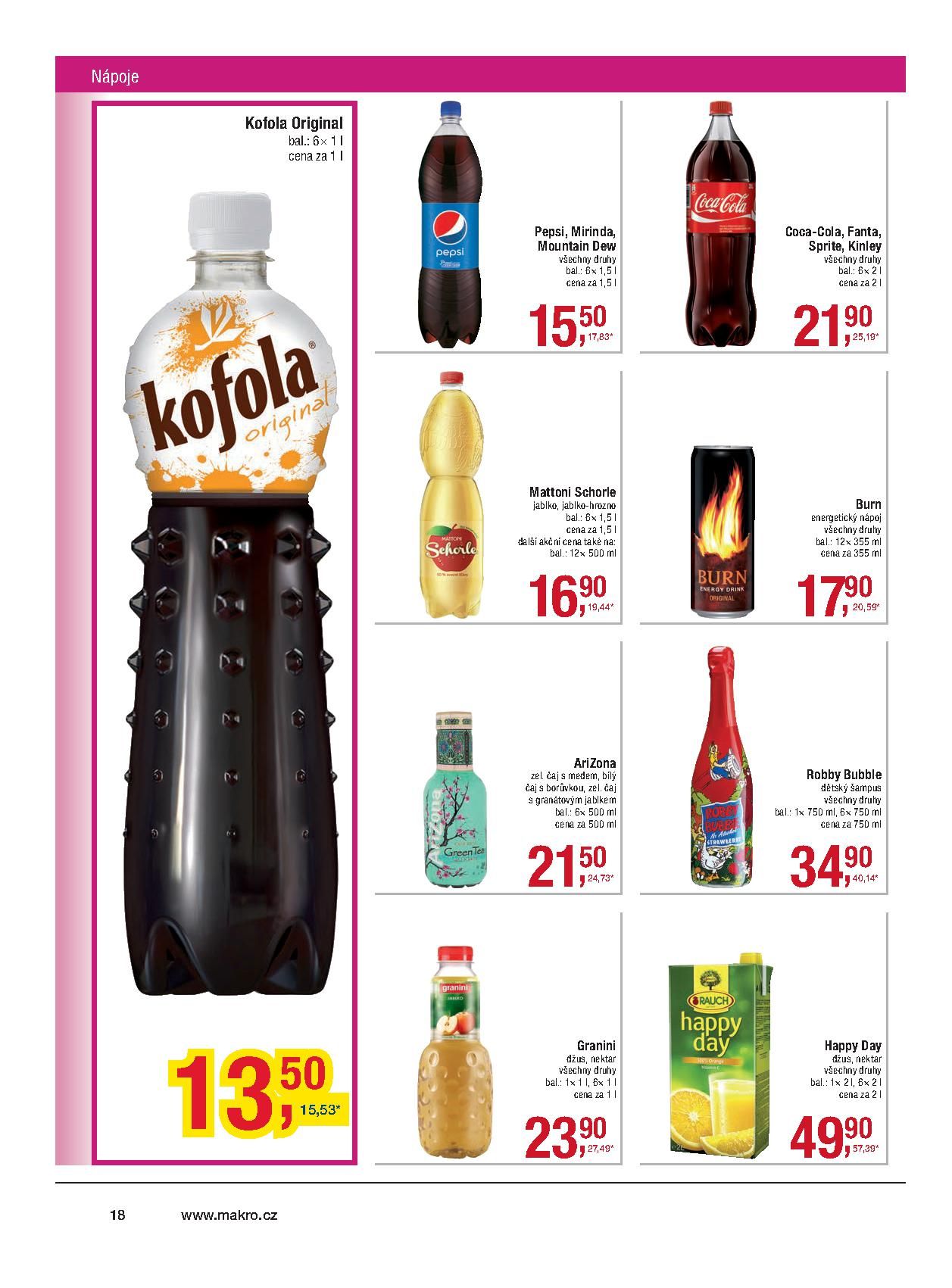 Makro Potraviny aktuální leták Makro strana 18