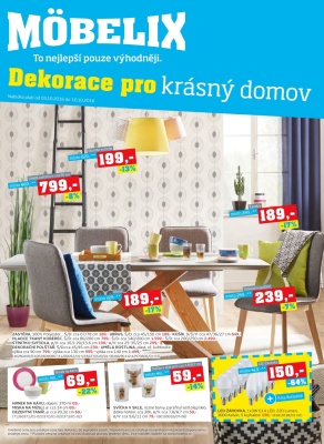 aktuální leták Möbelix 3.10.2016-16.10.2016