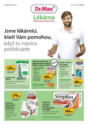 aktuální leták Dr. Max 5.10.2016-31.10.2016