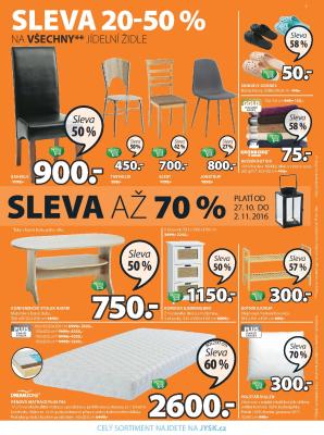 aktuální leták Jysk 27.10.2016-9.11.2016