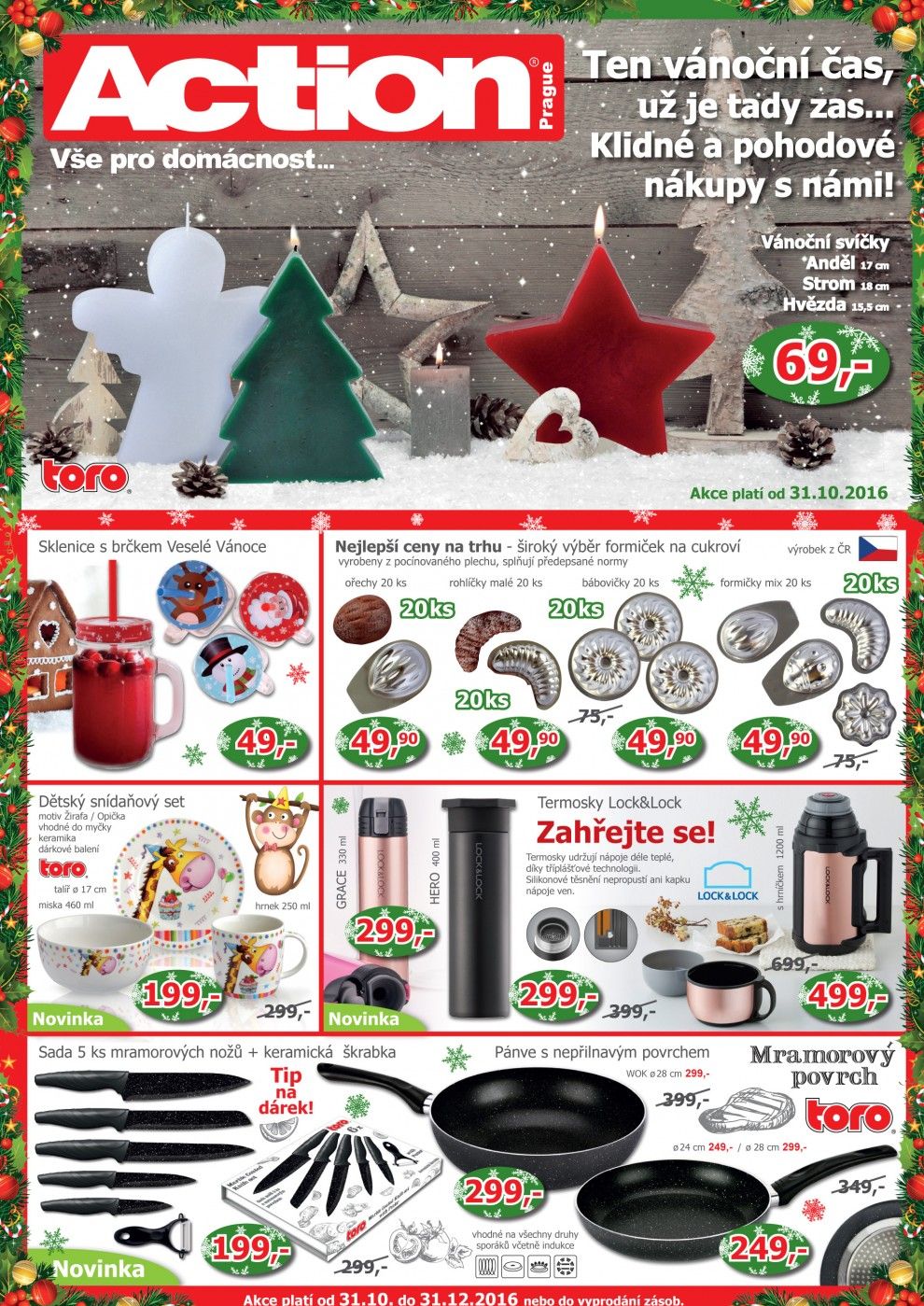 Action leták vánoční čas celý leták Action