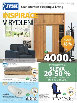 aktuální leták Jysk 3.11.2016-16.11.2016
