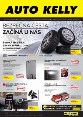 aktuální leták Auto Kelly 7.11.2016-4.12.2016