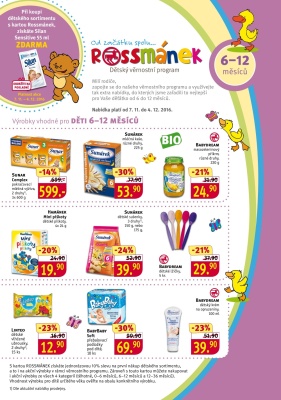aktuální leták ROSSMANN drogerie 7.11.2016-4.12.2016
