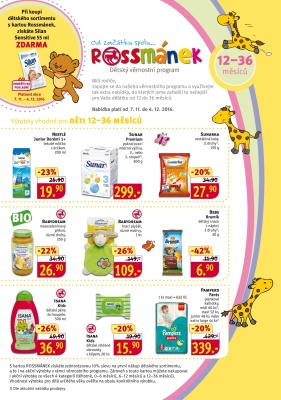 aktuální leták ROSSMANN drogerie 7.11.2016-4.12.2016