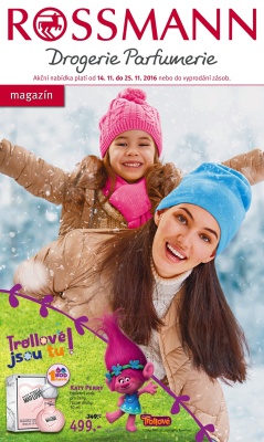 aktuální leták ROSSMANN drogerie 14.11.2016-25.11.2016