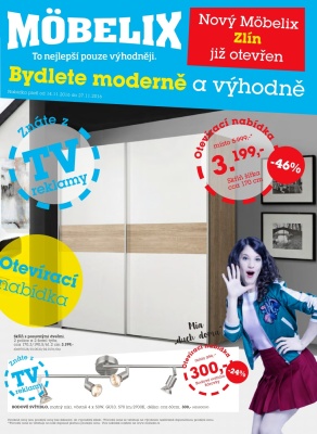 aktuální leták Möbelix 14.11.2016-27.11.2016
