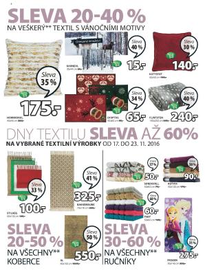 aktuální leták Jysk 17.11.2016-30.11.2016