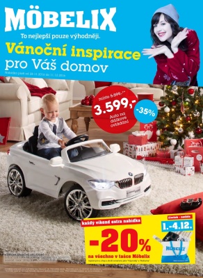 aktuální leták Möbelix 28.11.2016-11.12.2016