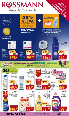 aktuální leták ROSSMANN drogerie 5.12.2016-11.12.2016