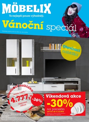 aktuální leták Möbelix 5.12.2016-18.12.2016