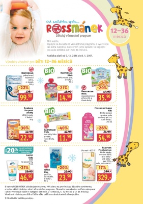aktuální leták ROSSMANN drogerie 5.12.2016-8.1.2017