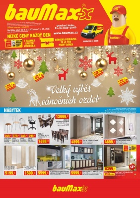 aktuální leták bauMax 8.12.2016-11.1.2017