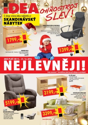 aktuální leták IDEA nábytek 15.12.2016-31.12.2016